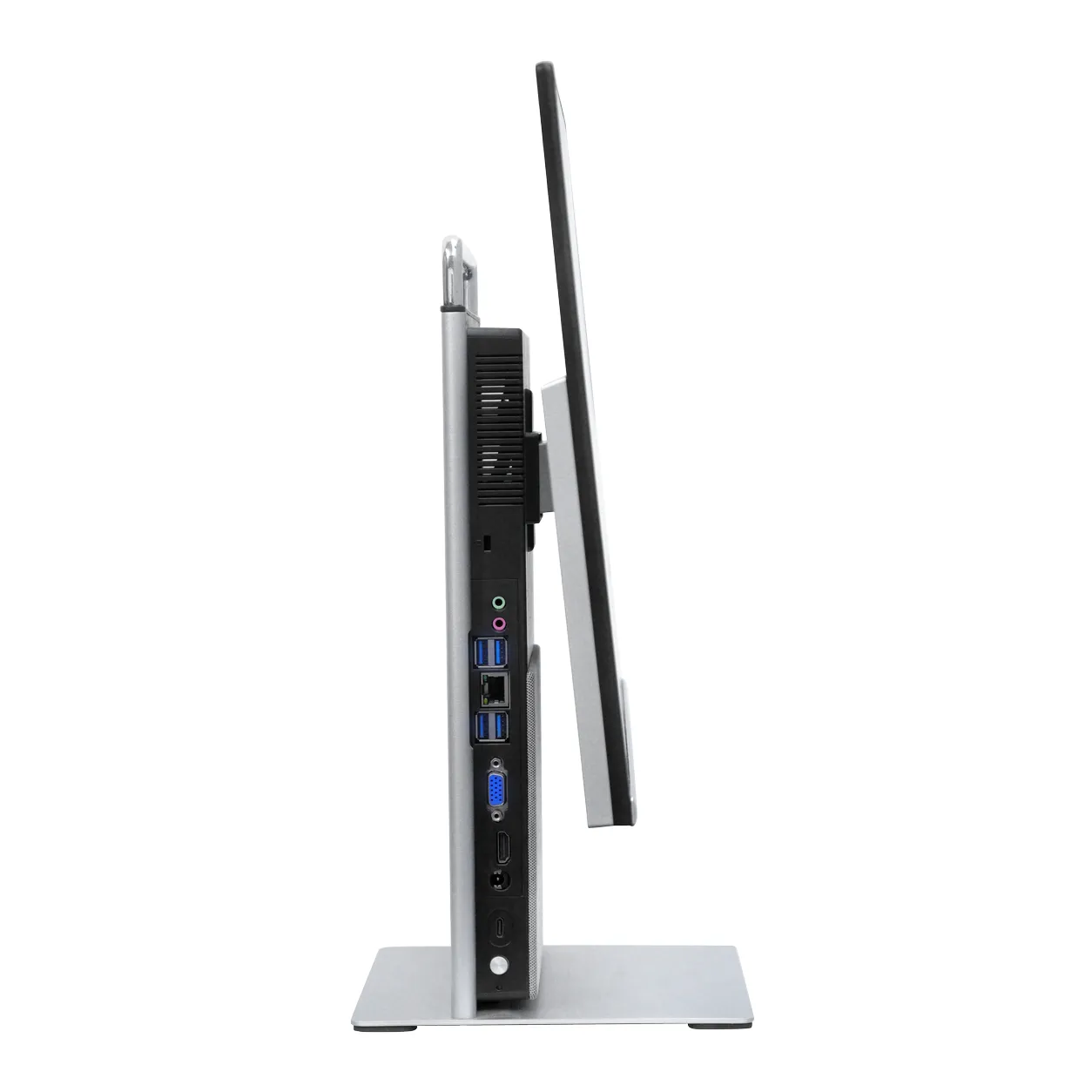 SNL All-in-One PC, Intel i5-12450H, side view showing the USB, LAN, VGA, HDMI and audio ports