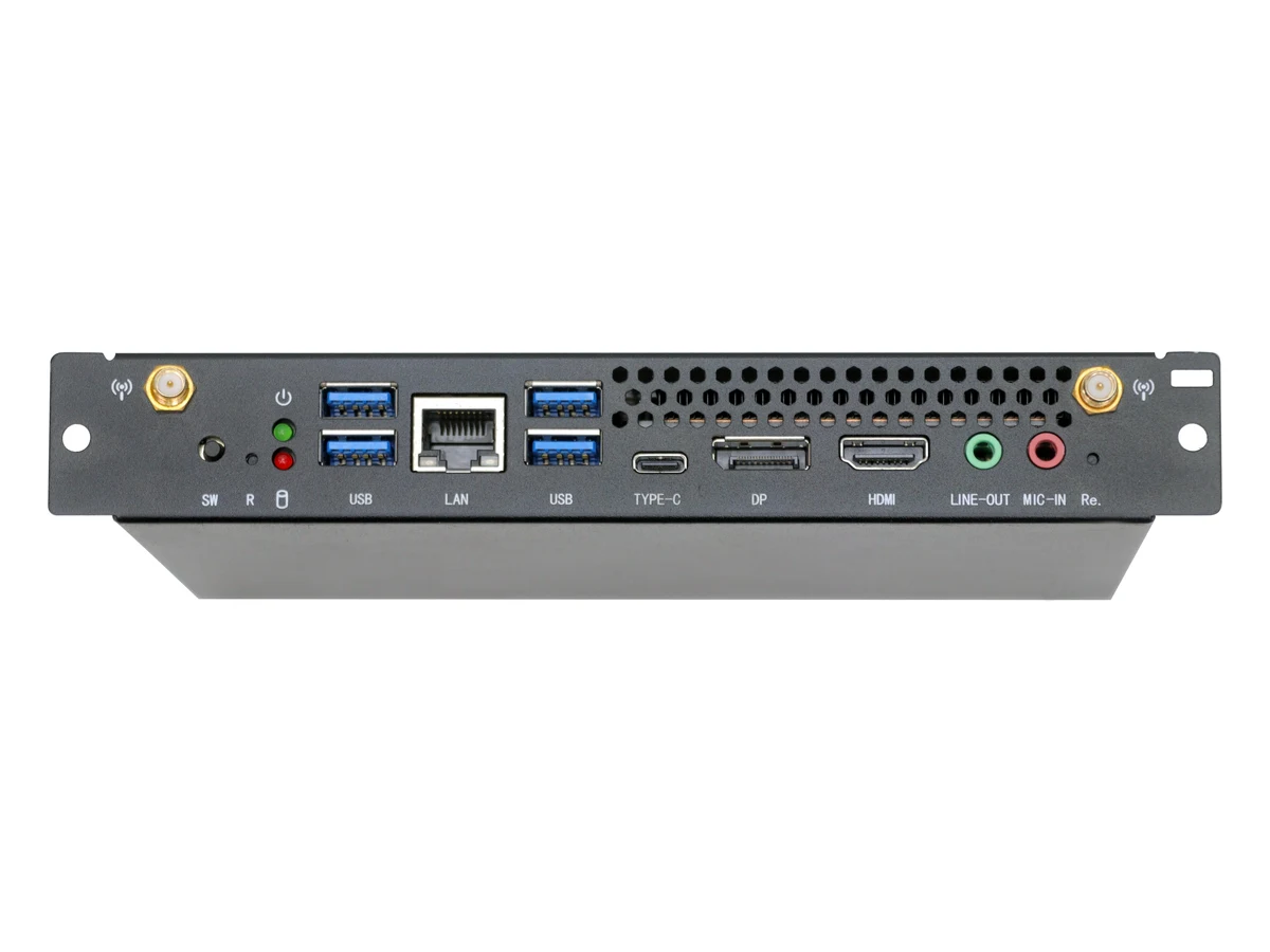 SNL OPS module, front plate with the ports