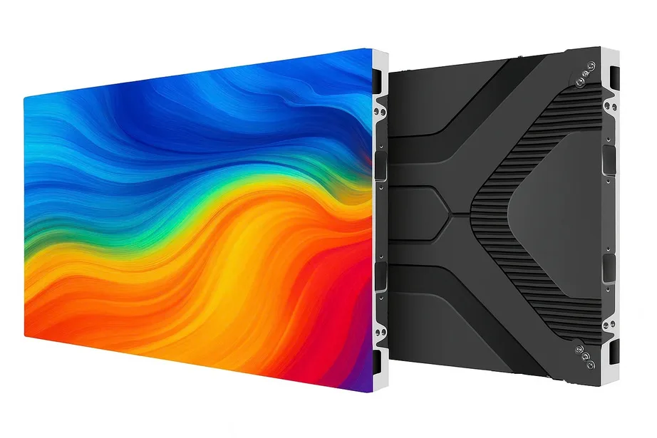 SNL indoor COB LED video wall cabinet, front and back
